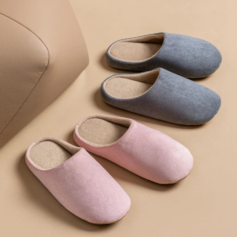 Chaussons “Velours d’Hiver” Mixte – Confort Silencieux & Élégance au Quotidien