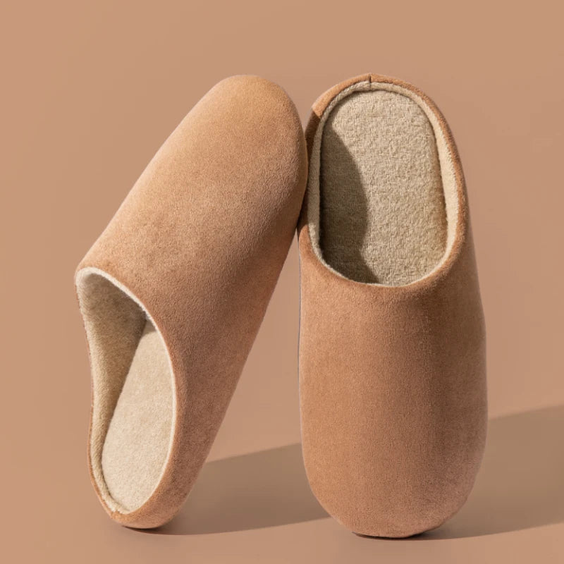 Chaussons “Velours d’Hiver” Mixte – Confort Silencieux & Élégance au Quotidien