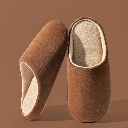 Chaussons “Velours d’Hiver” Mixte – Confort Silencieux & Élégance au Quotidien